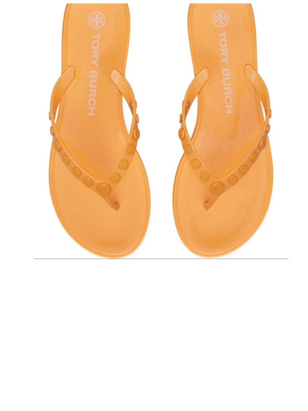 Tory Burch Studded Jelly Sandals Sunbursts yellow Size 9